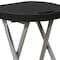 Flash Furniture Foldable Stool with Black Plastic Seat and Titanium Frame, PK2 2-DAD-YCD-30-GG - alternate 2